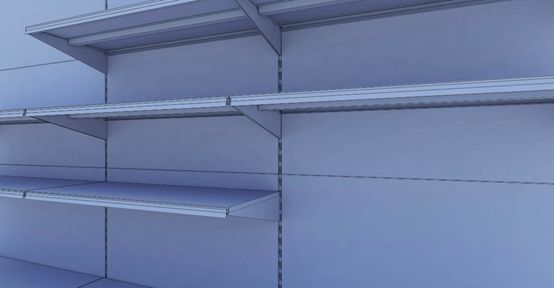Heavy Duty Supermarket Shelf 34x106mm Uprights, 508-1008mm Sizes