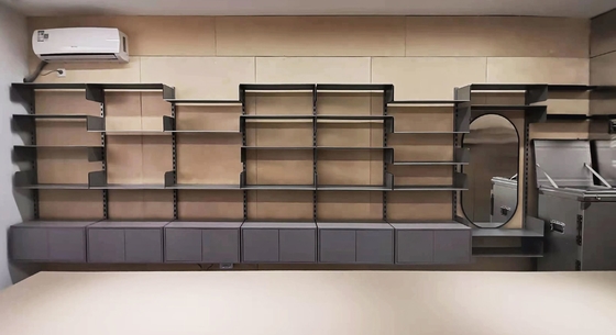 Q195 Metal Wall Shelf Units Spray Paint Customized Color