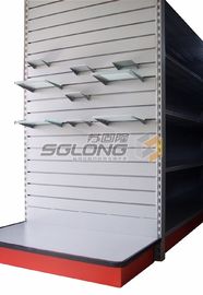 Banchi di mostra del supermercato della scanalatura dello scaffale di Slatwall, scaffalatura dell'esposizione del supermercato