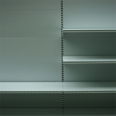 Assembled Grocery Retail Shelf Fixtures for Stores and Supermarkets