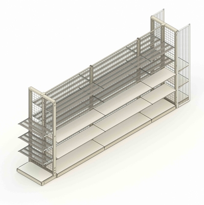 Sistema di scaffalature per supermercato per carichi pesanti, 120 cm, rack modulare