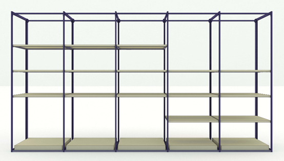 E5 Serie Acciaio Legno Medium Duty Rack 150kg Capacità per le piante Decor