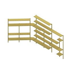 Sistema di scaffalatura per supermercati 1500 mm scaffalatorio modulare